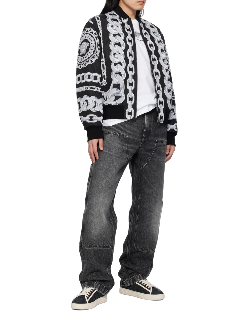 Reversible Zipped Bomber Jacket