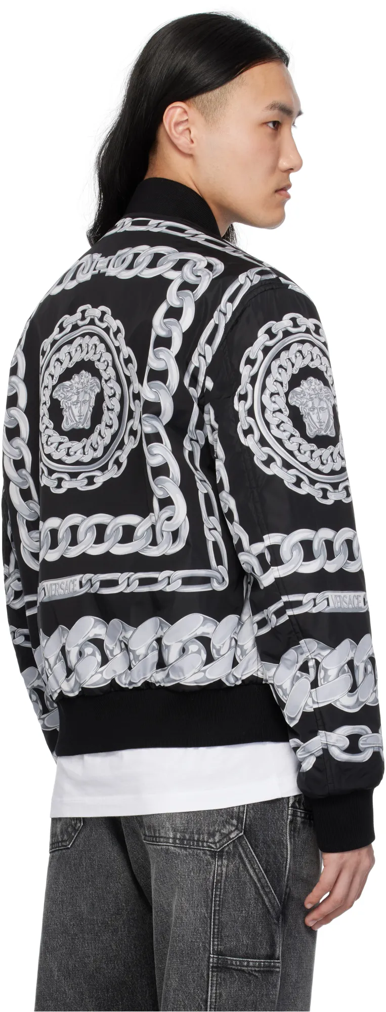 Reversible Zipped Bomber Jacket