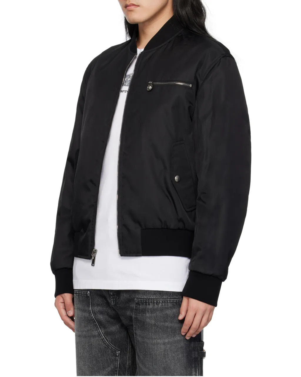 Reversible Zipped Bomber Jacket