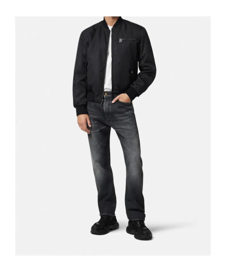 Reversible Zipped Bomber Jacket