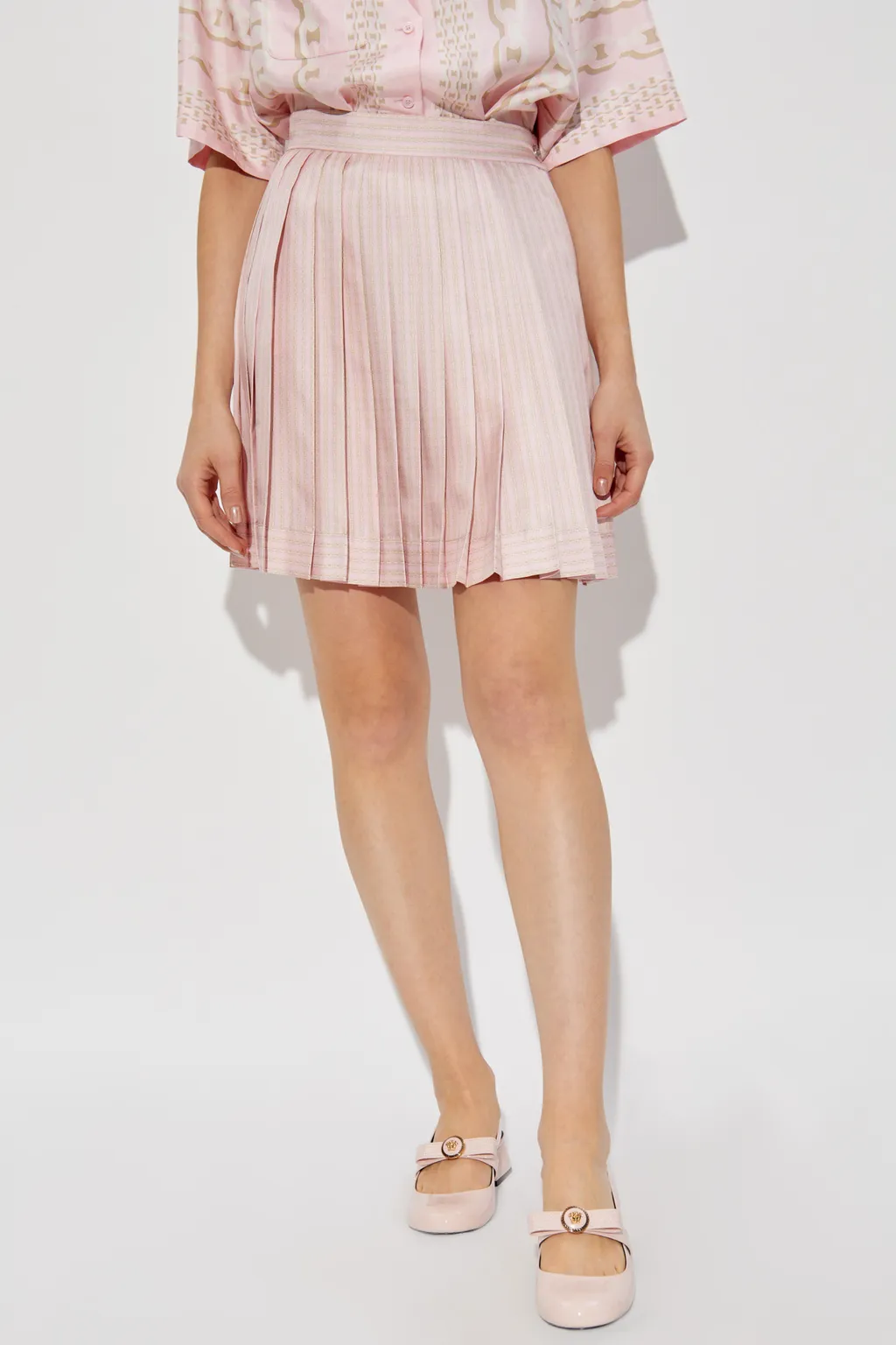 Pleated Mini Skirt