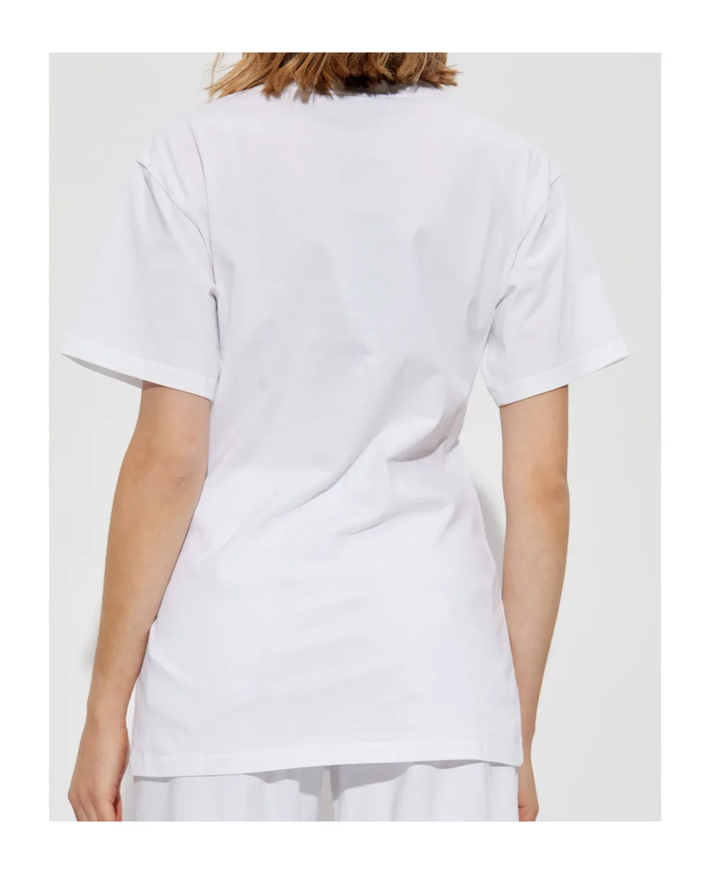 Safety-Pin Detailed Crewneck T-Shirt