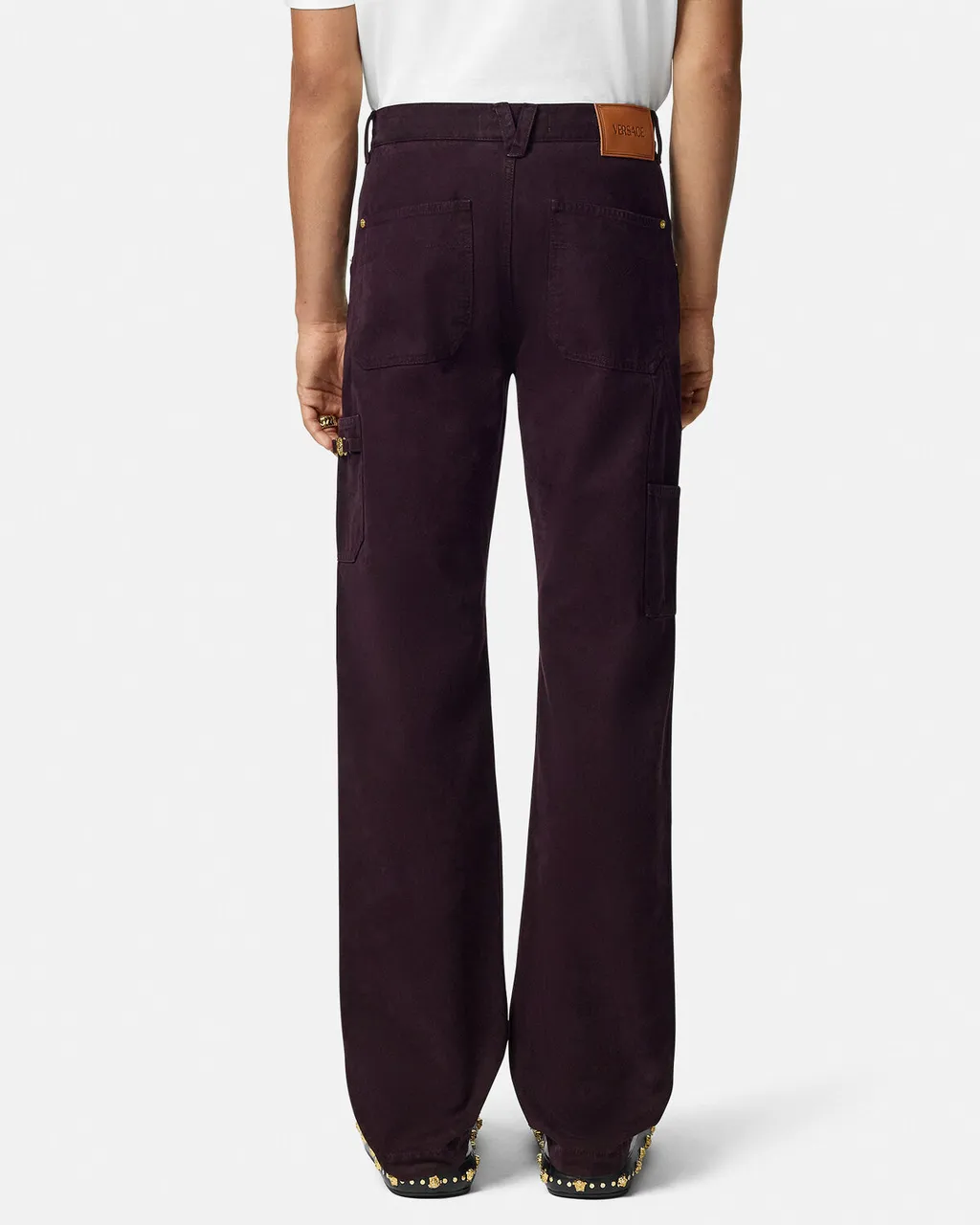 Logo-Patch Straight-Leg Jeans