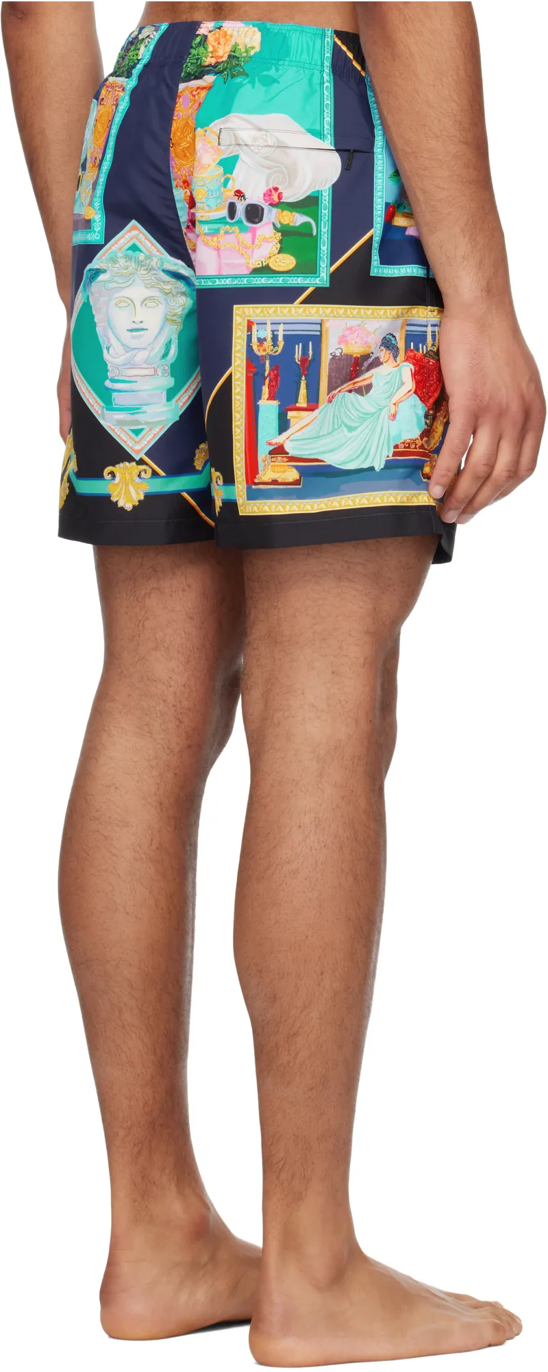 Graphic-Print Swim Shorts