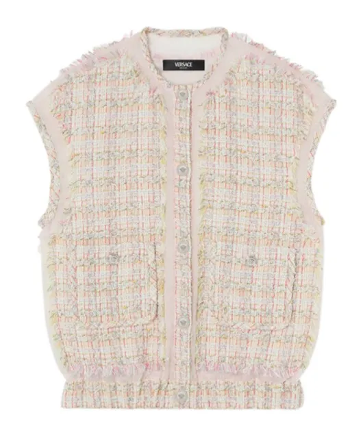 Button-Up Tweed Gilet
