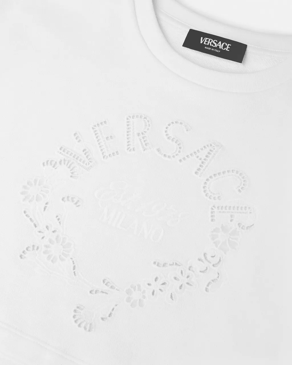 Logo Cut-Out Crewneck T-Shirt