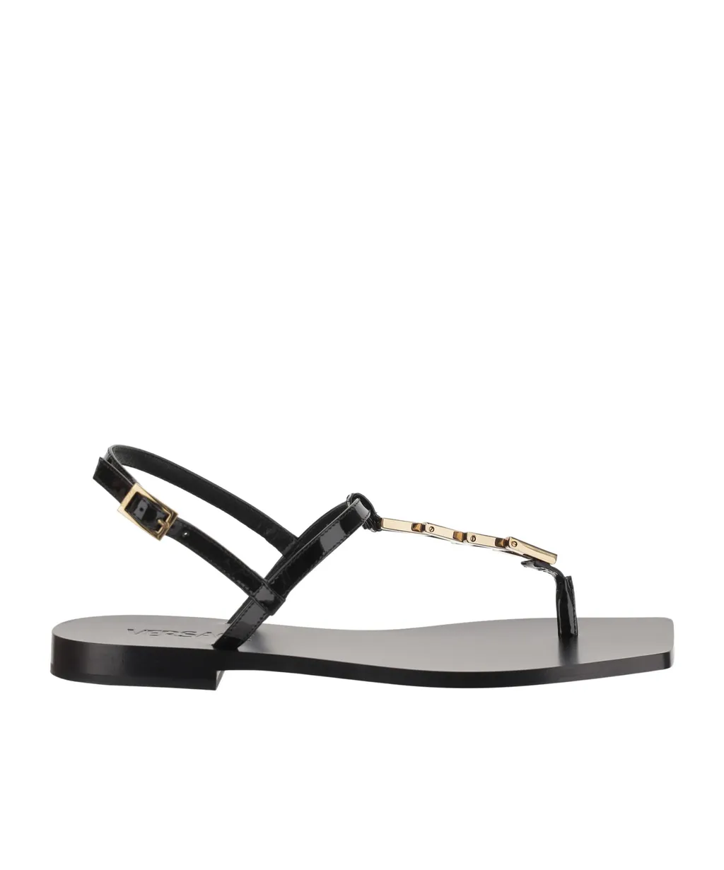 V-Chain Square-Toe Sandals