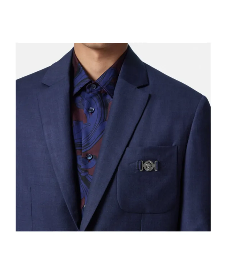 Medusa Head Single-Breasted Tailored Blazer