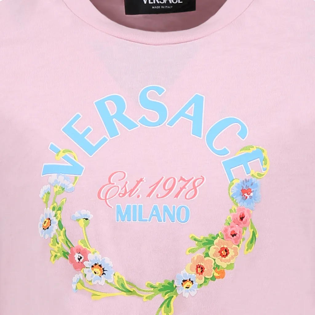 Two-Toned Logo Printed Dress