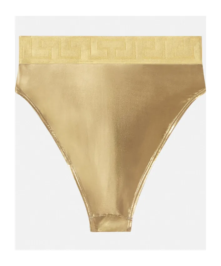 Greca-Border Swimsuit Bottoms