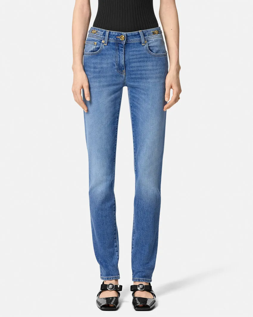 Tapered Leg Jeans