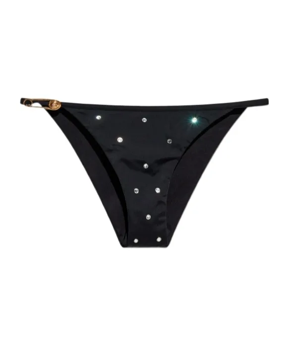 Crystal-Embellished Bikini Bottom