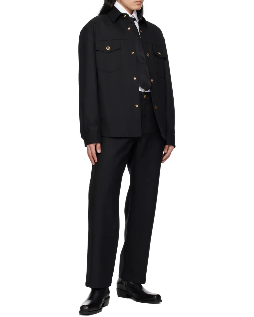 Medusa Head Button-Up Jacket