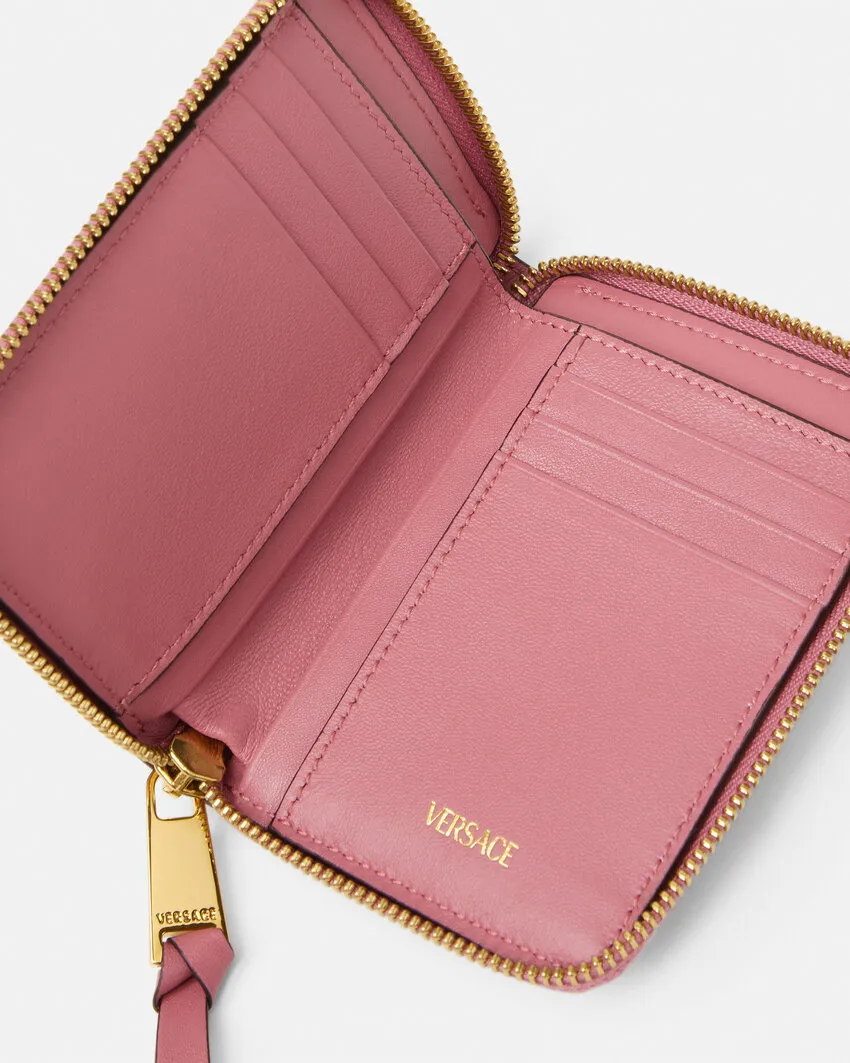 Logo-Lettering Zipped Wallet