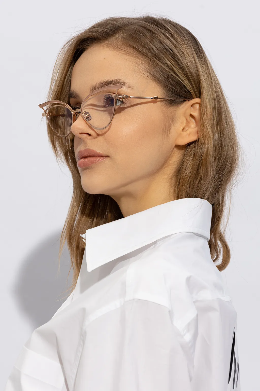 Cat-Eye Frame Glasses