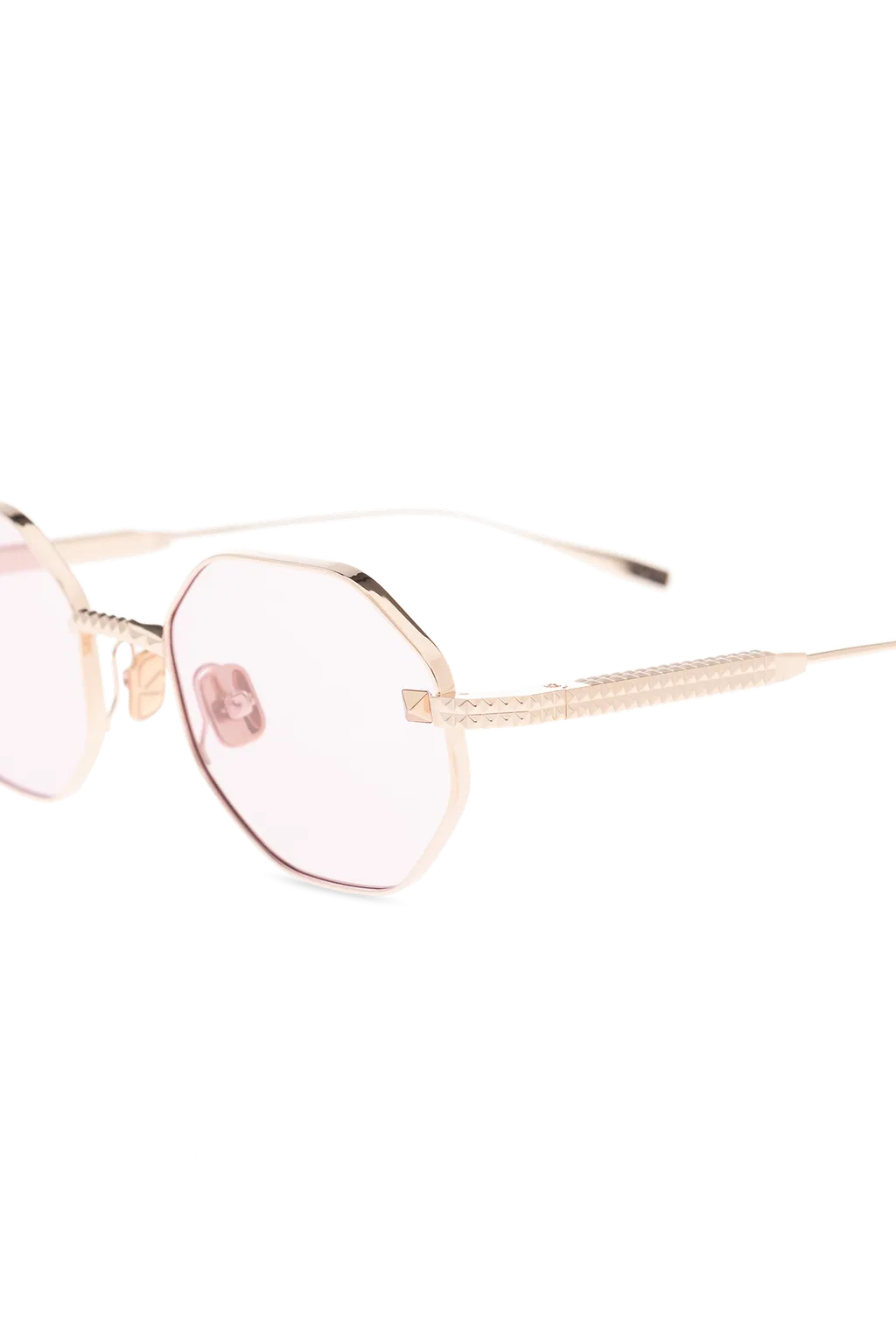 Rockstud Geometric-Frame Sunglasses