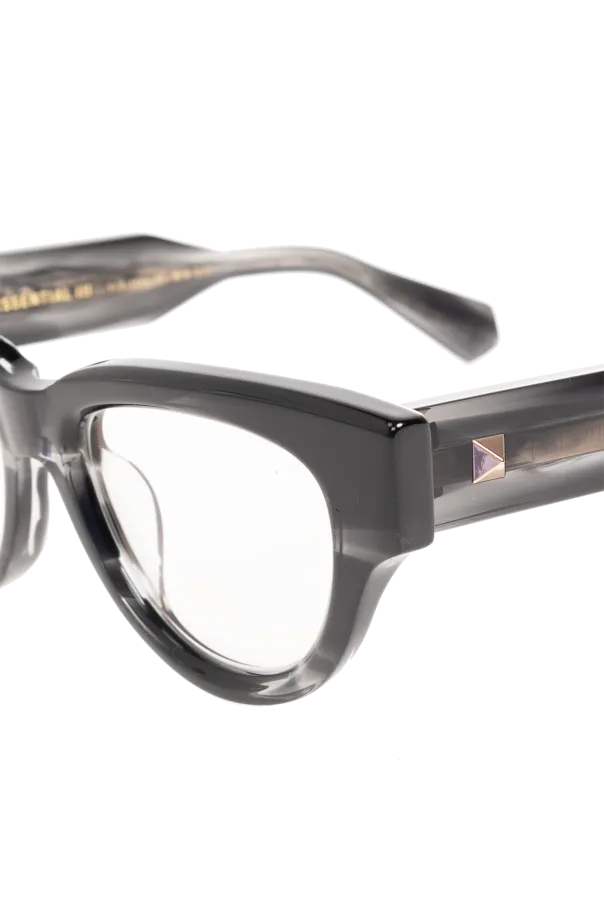 Cat-Eye Flat Mirror Eyeglasses