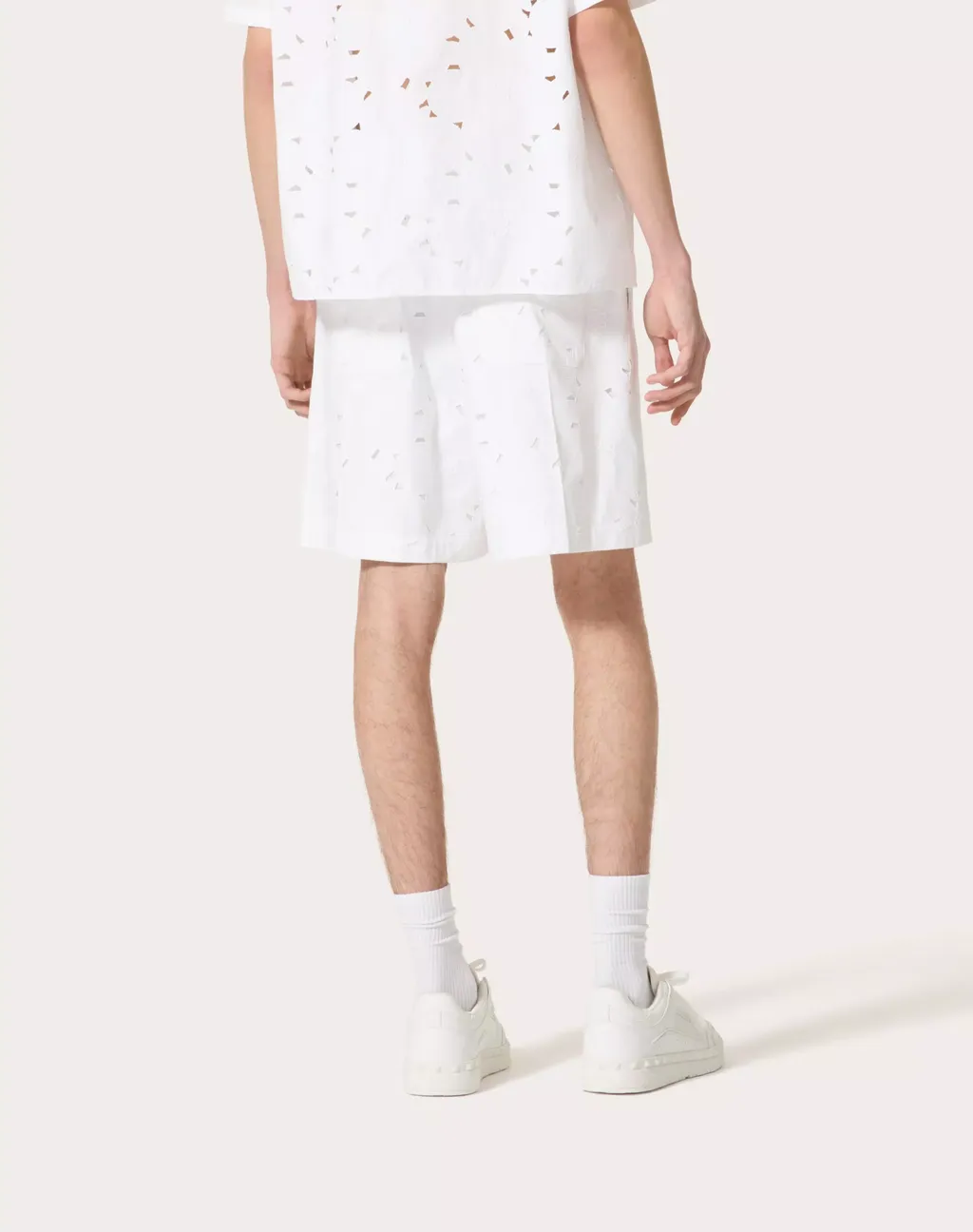 Wide-Leg Bermuda Shorts