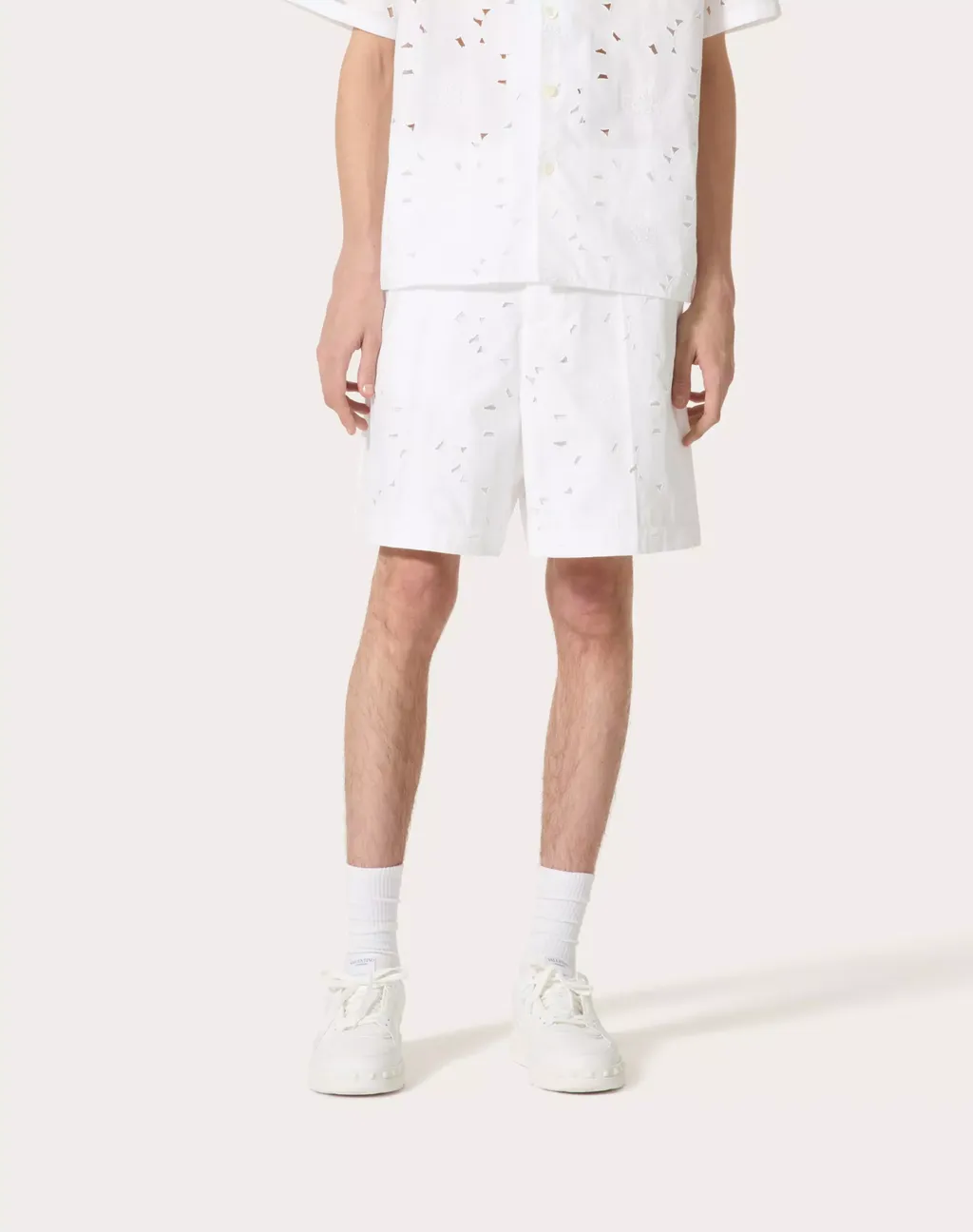 Wide-Leg Bermuda Shorts