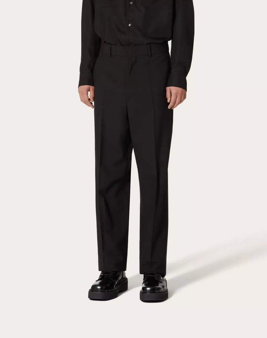 Mid-Rise Tailored Trousers