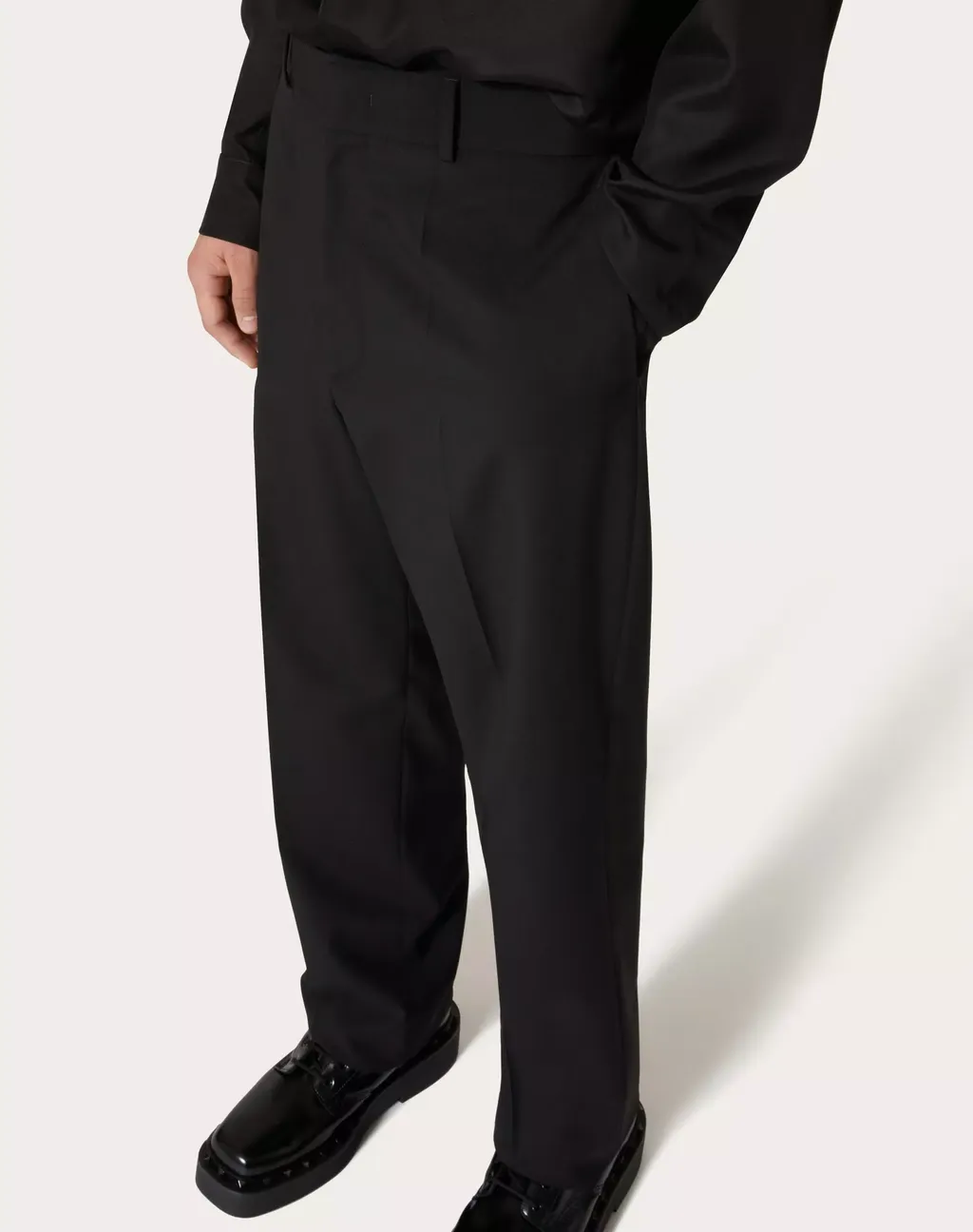Mid-Rise Tailored Trousers