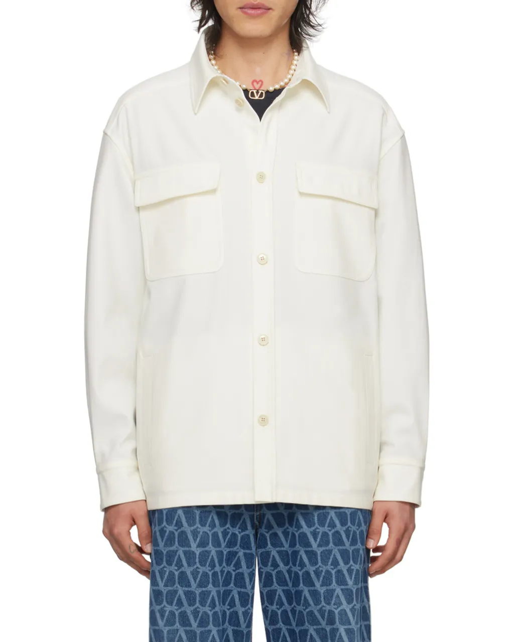 Lapel Long-Sleeved Shirt