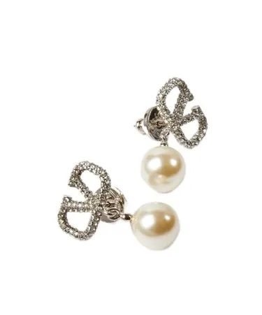 Vlogo Signature Embellished Drop Earrings