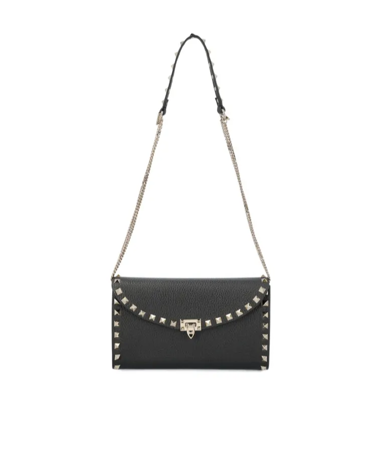 Rockstud Foldover Top Crossbody Bag