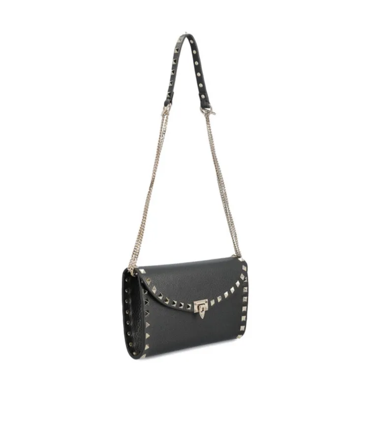 Rockstud Foldover Top Crossbody Bag