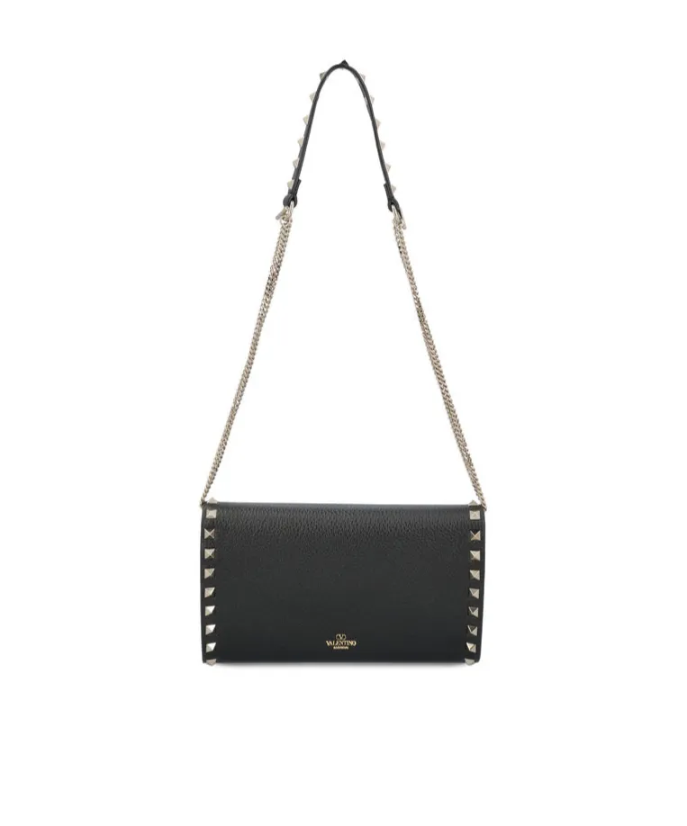 Rockstud Foldover Top Crossbody Bag