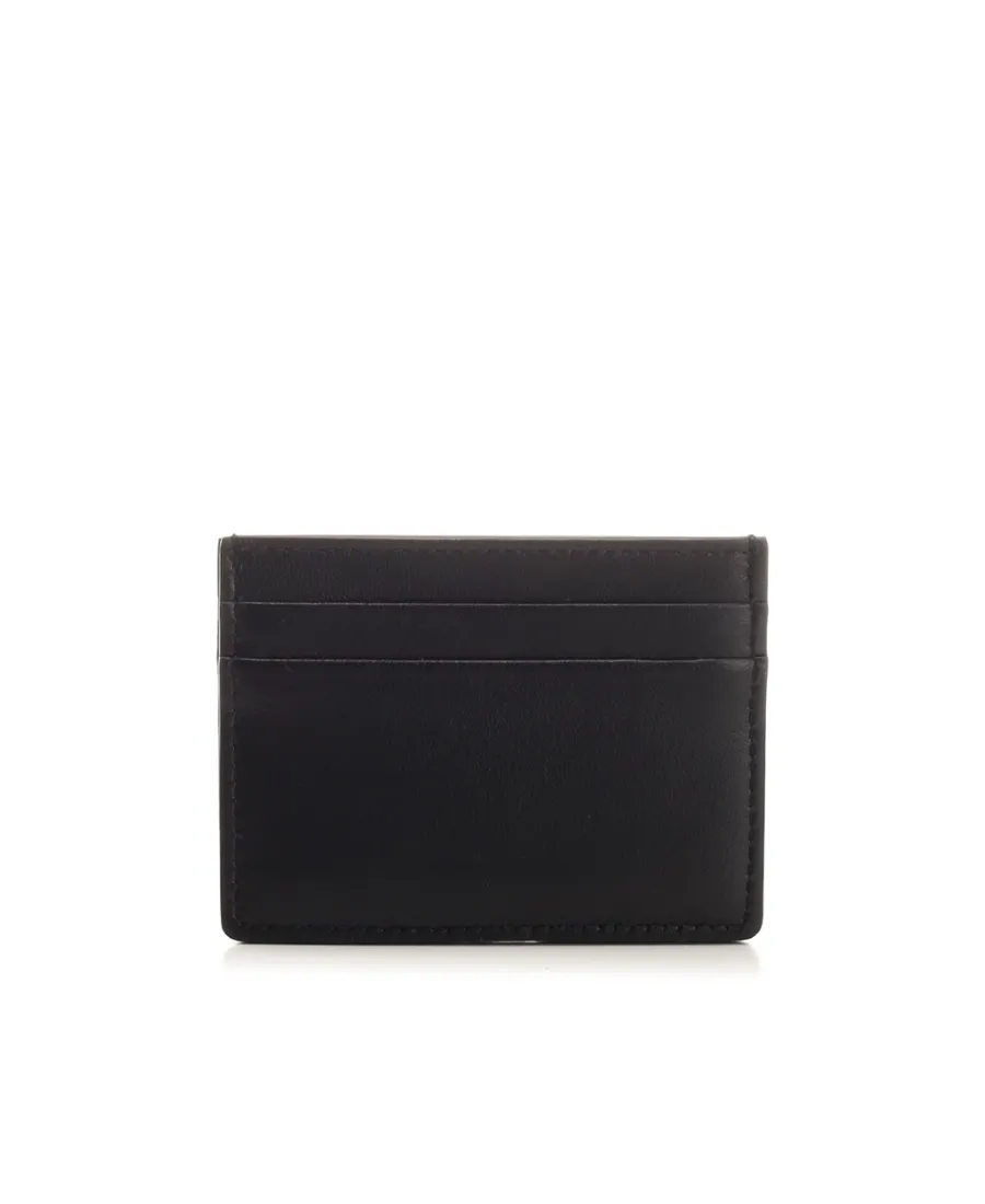 Logo Monogrammed Denim Cardholder