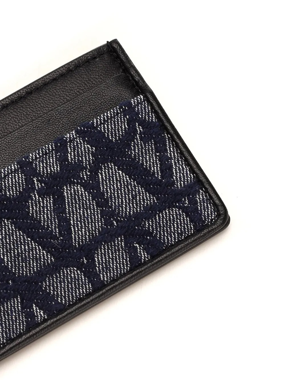 Logo Monogrammed Denim Cardholder
