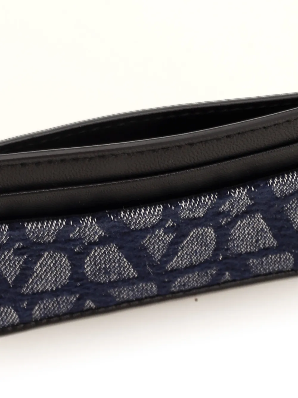 Logo Monogrammed Denim Cardholder