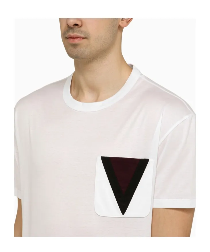 V Detailed Crewneck T-Shirt