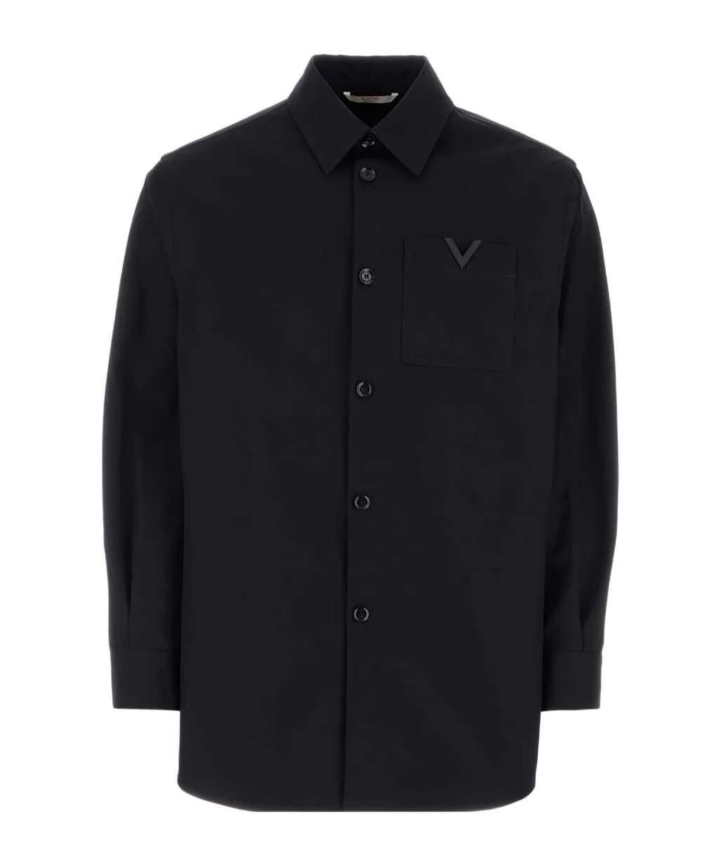 Vlogo Plaque Straight Hem Shirt