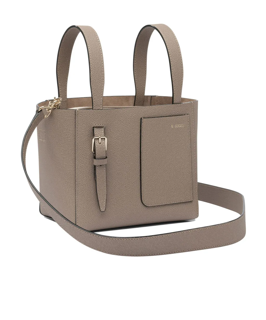 Mini Leather Bucket Bag