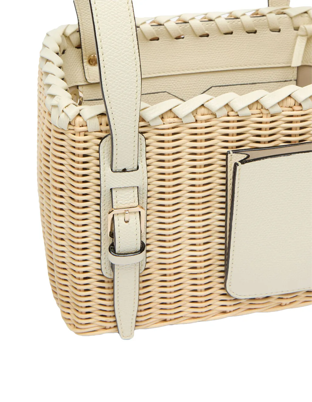 Soft Wicker Bucket Micro Bag