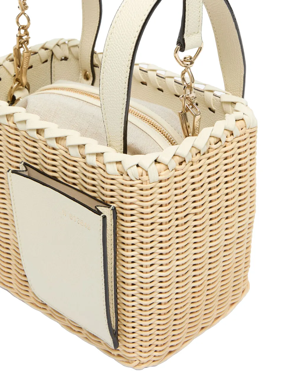 Soft Wicker Bucket Micro Bag