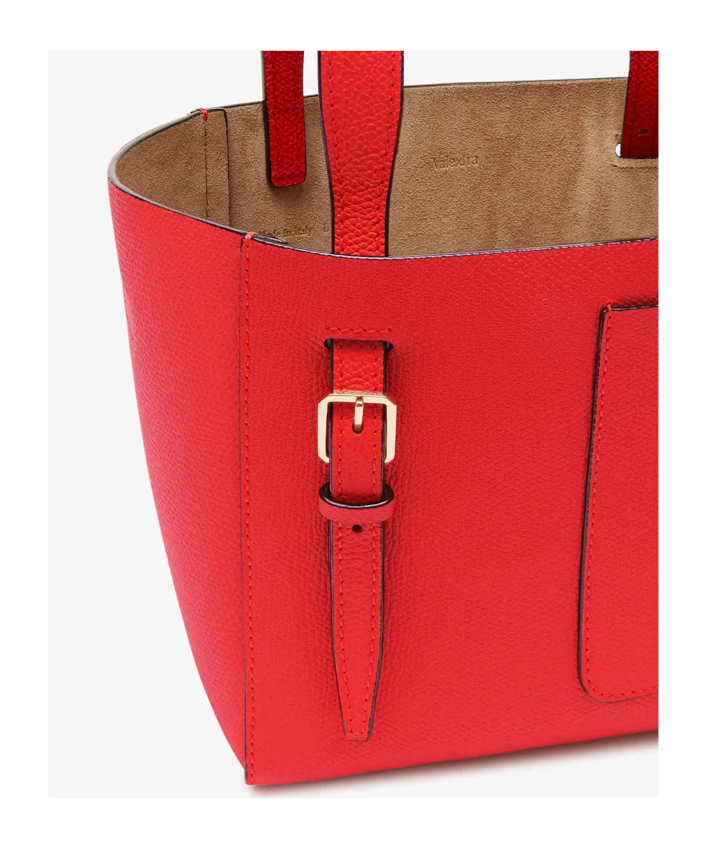 Patch-Pocket Zip-Up Mini Tote Bag