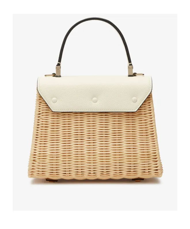 Iside Mini Woven Top Handle Bag