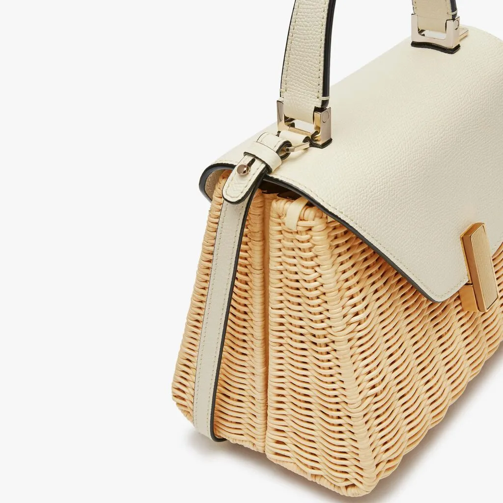 Iside Mini Woven Top Handle Bag