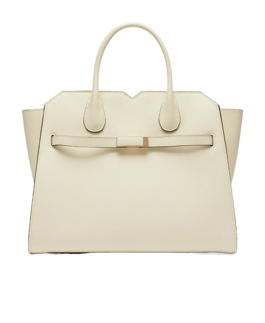 Medium Milano Leather Tote Bag