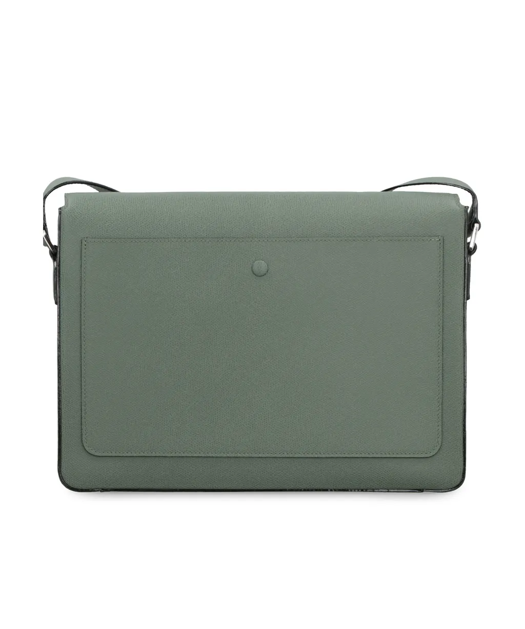 V-Line Foldover-Top Messenger Bag