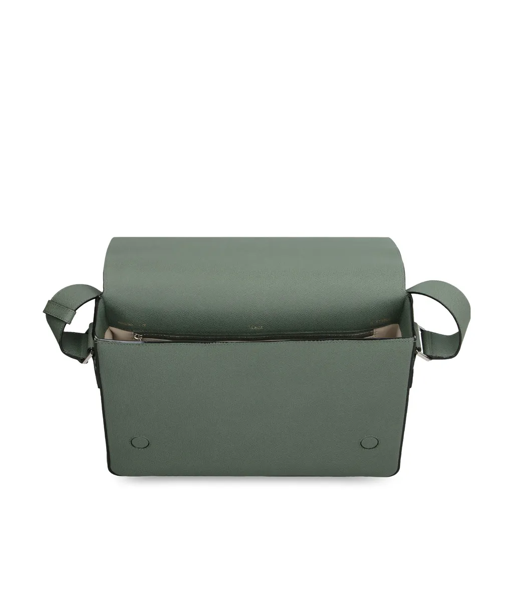 V-Line Foldover-Top Messenger Bag