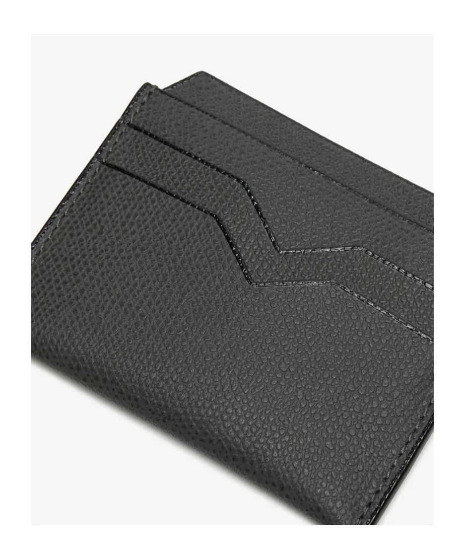 V-Shape Detail Leather Cardholder