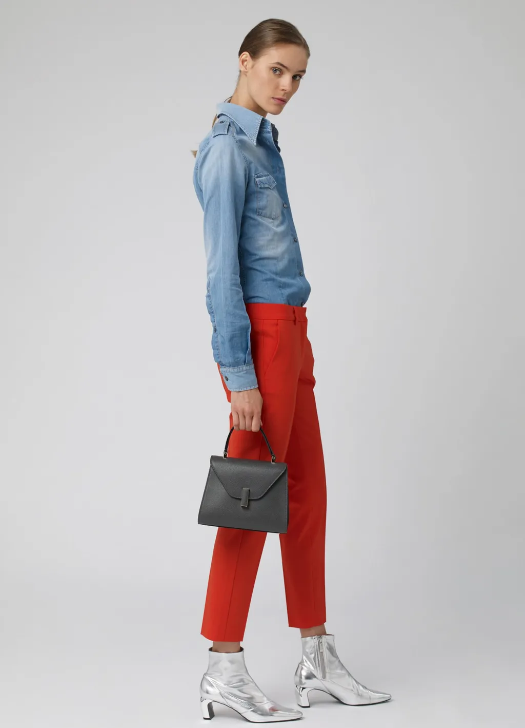 Iside Foldover Mini Top Handle Bag