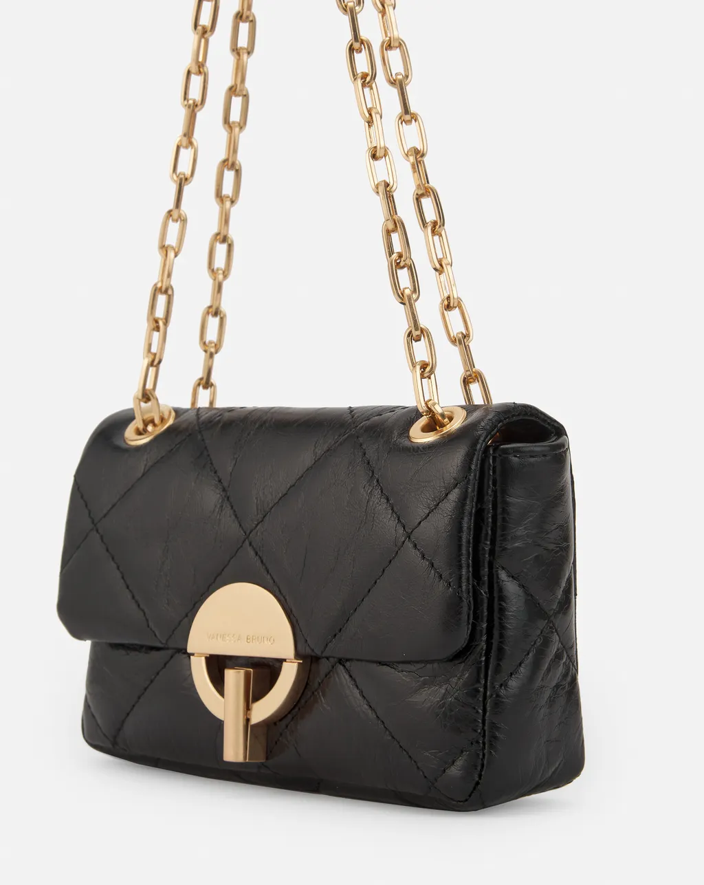 Moon Quilted Shoulder Bag