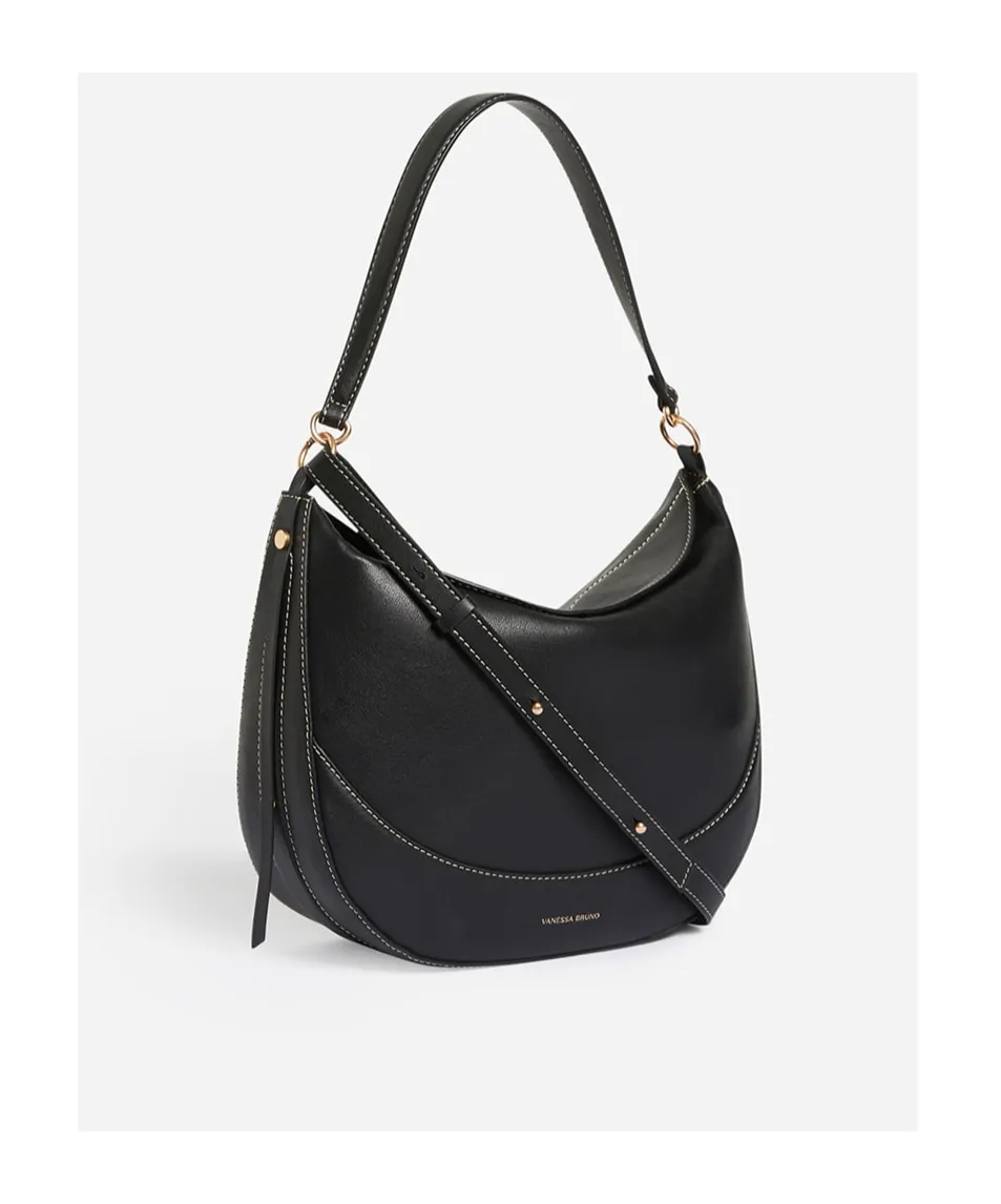 Large Top Handle Curved Shoulder Bag