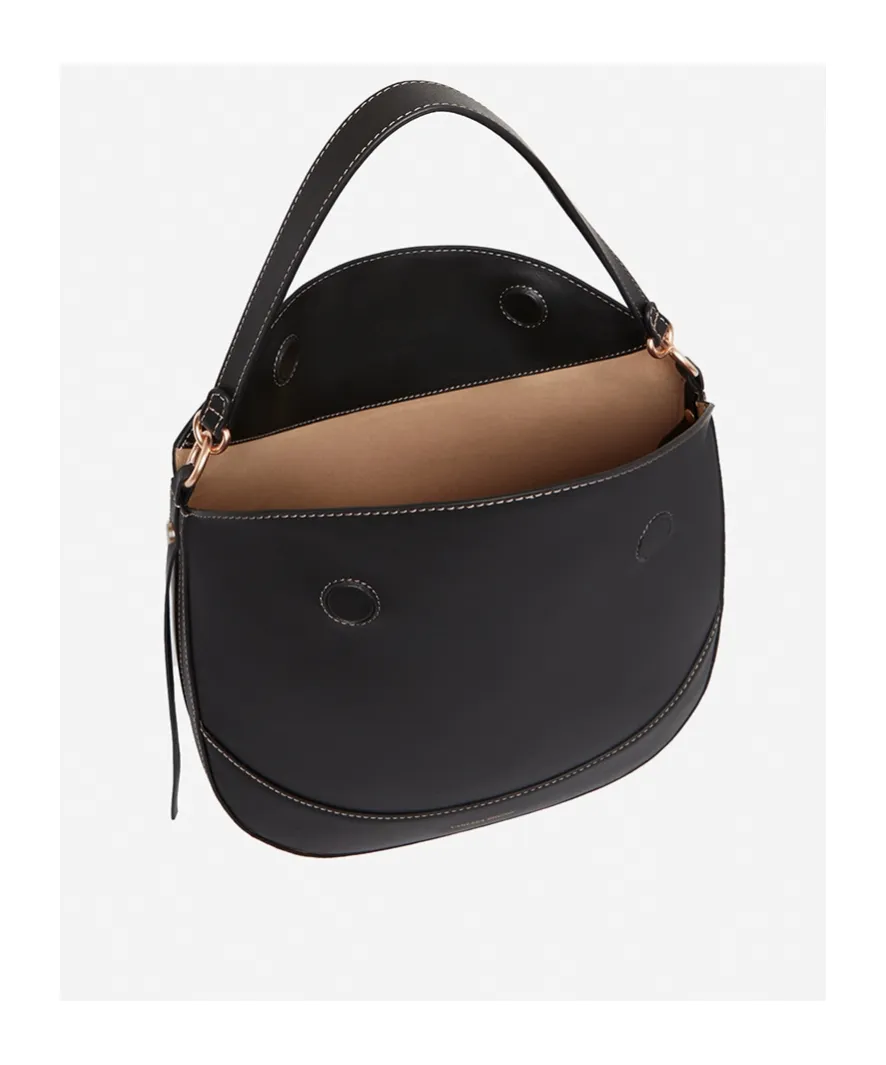 Large Top Handle Curved Shoulder Bag