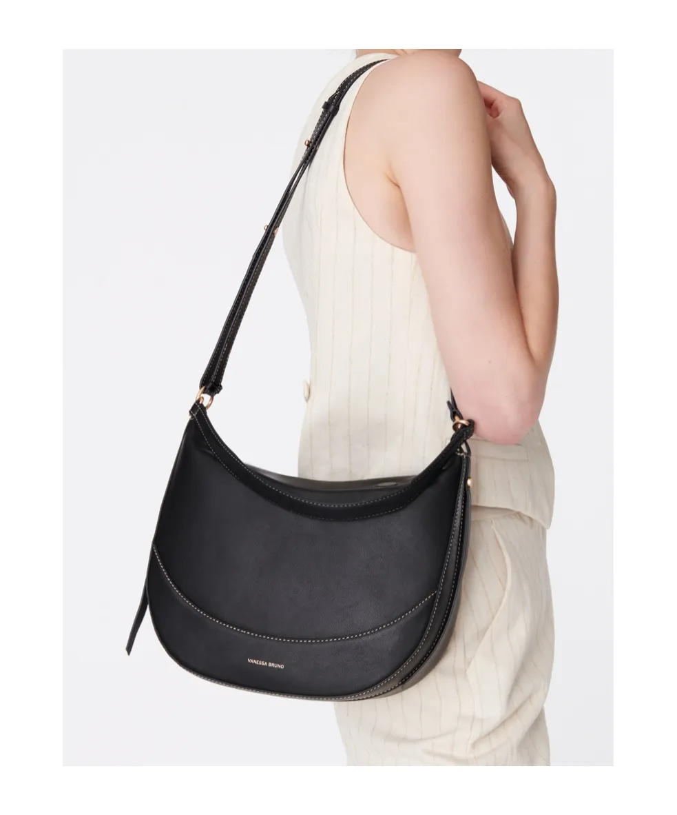Large Top Handle Curved Shoulder Bag